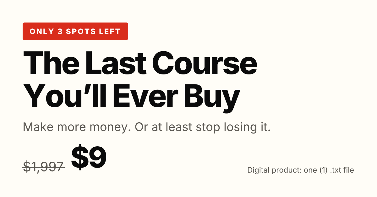 yourlastcourse.store image